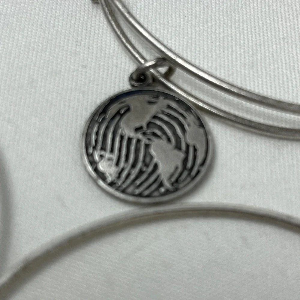 Alex and Ani Bangle Bracelet Lot of 8 Aunt Tree of Life Marathon Football & more
